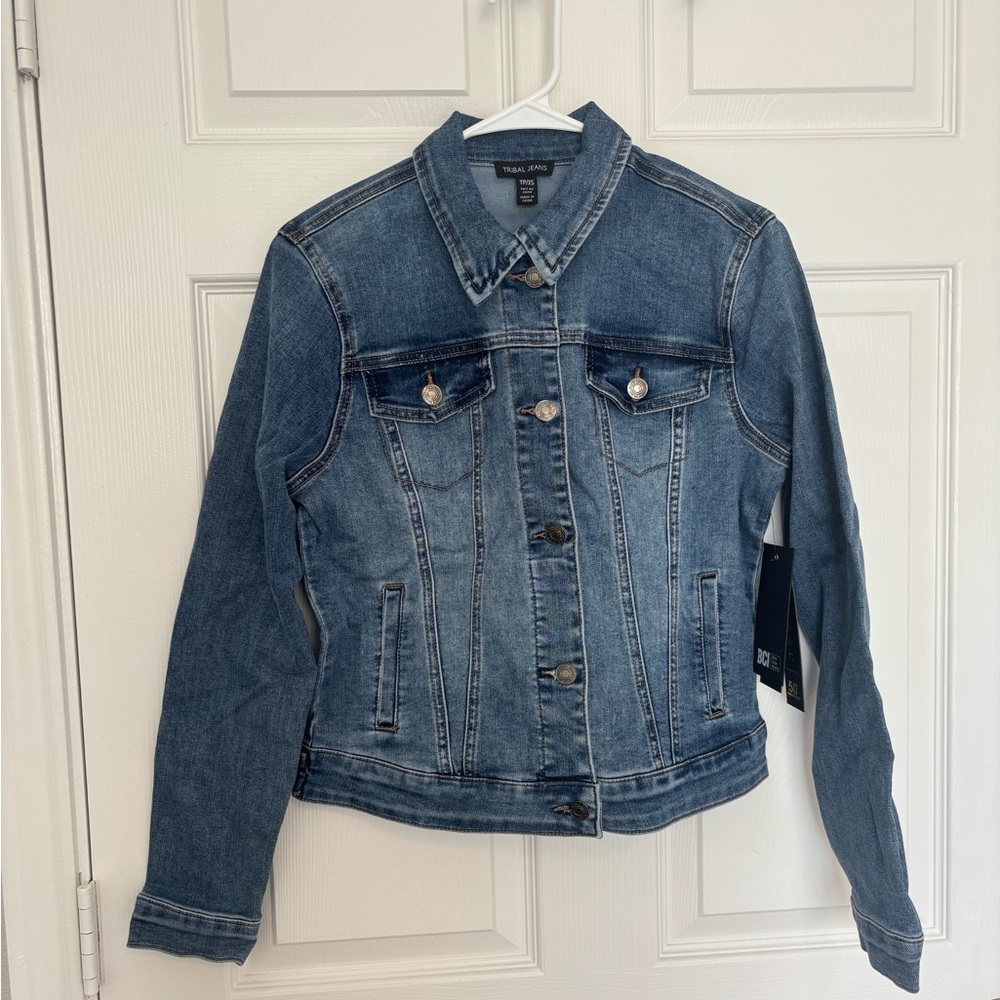 NWT Tribal Denim Blue Women's Jacket size XS